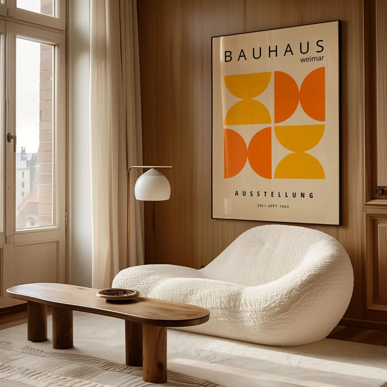 Bauhaus Pomarańczowy Energetyczny Poster
