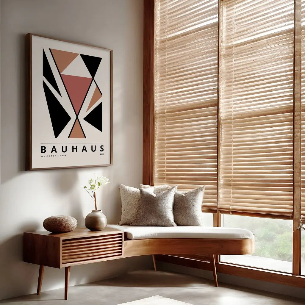 Bauhaus Terakota Kontrast Plakat