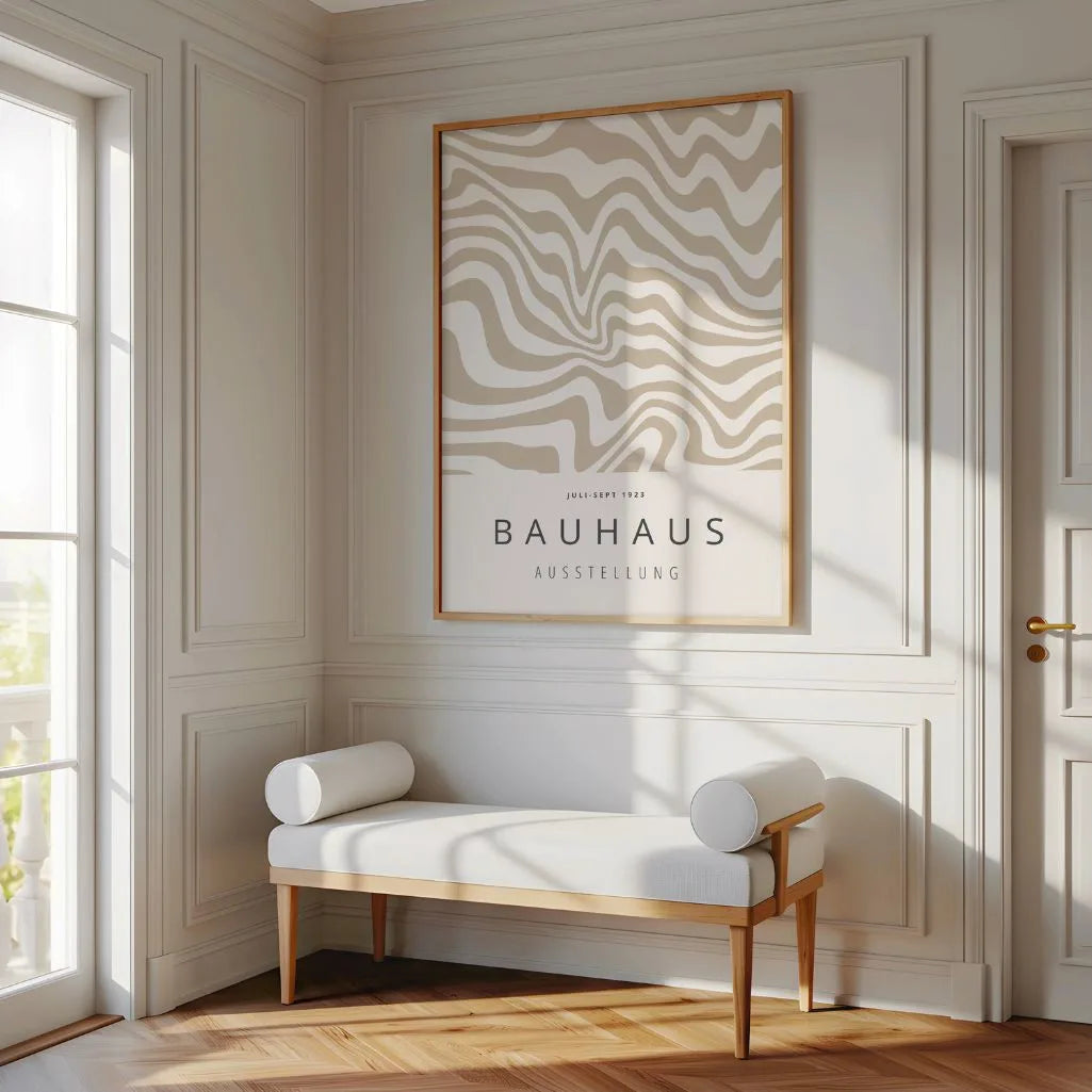 Bauhaus Beżowe Fale Plakat