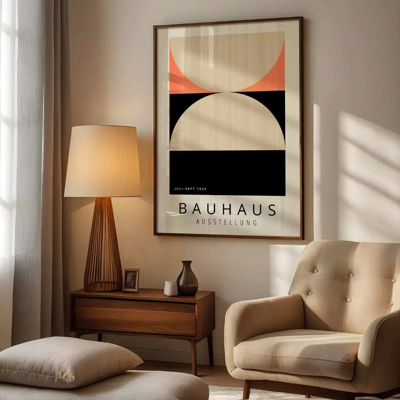 Bauhaus Beżowy Akcent Plakat