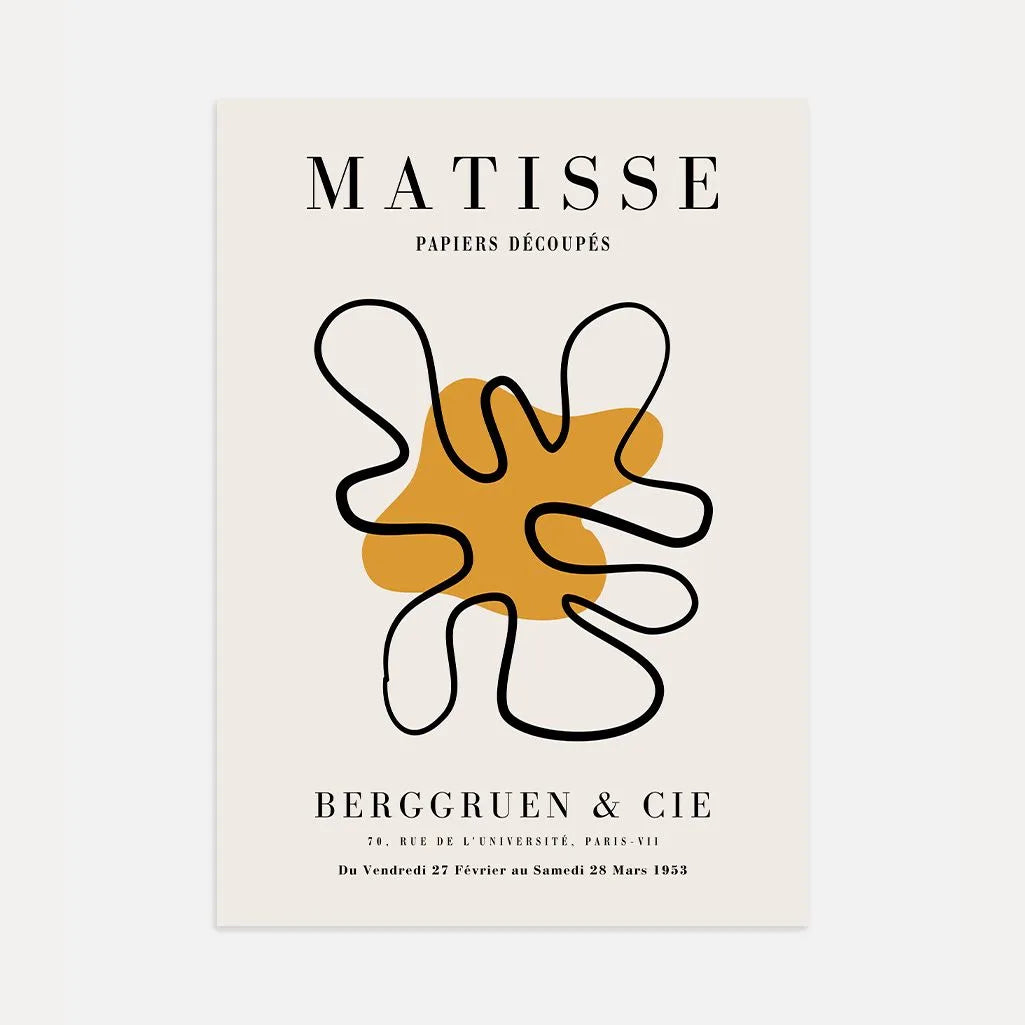 Plakat Matisse Musztardowy Akcent Forma