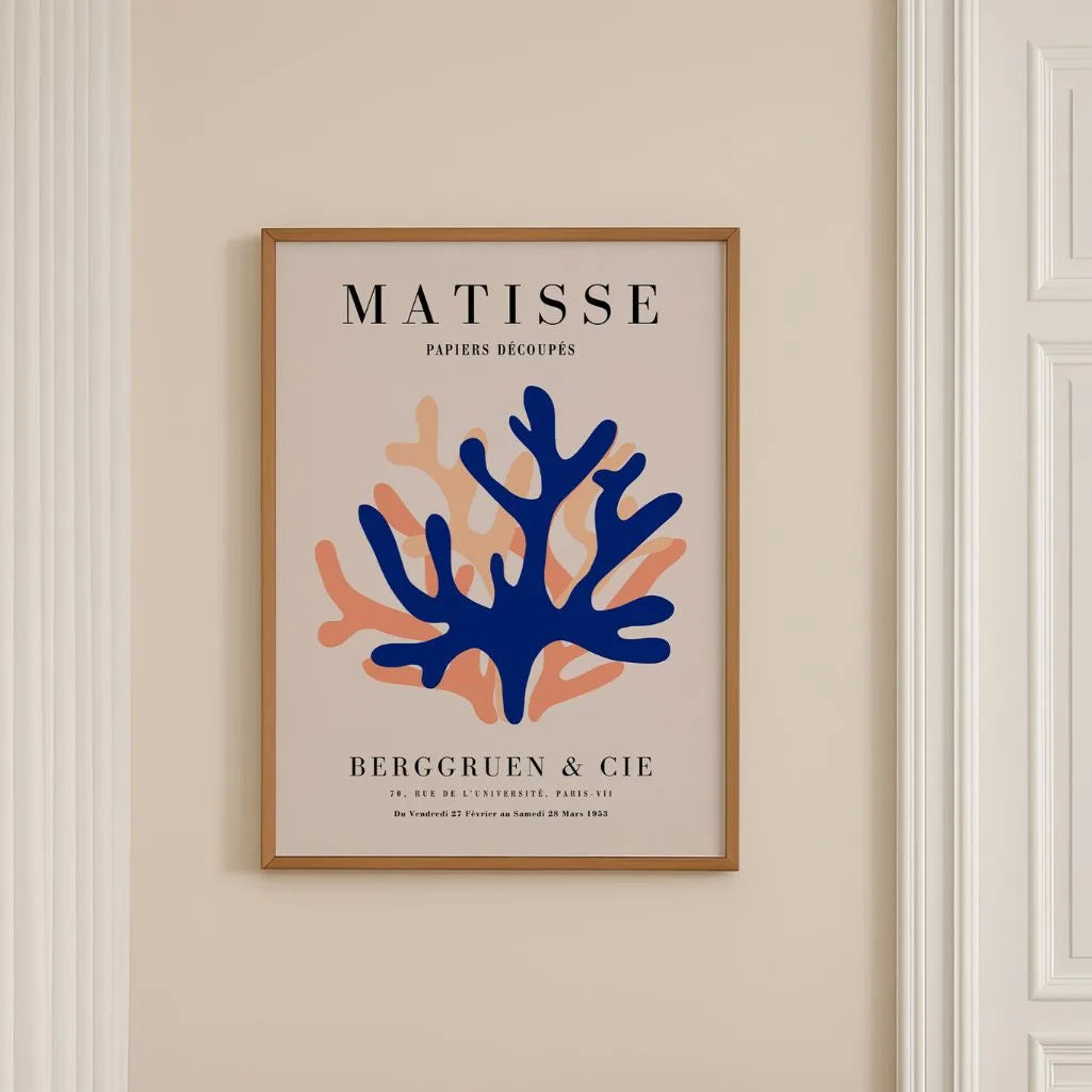 Matisse Niebieski Pomarańcz Plakat