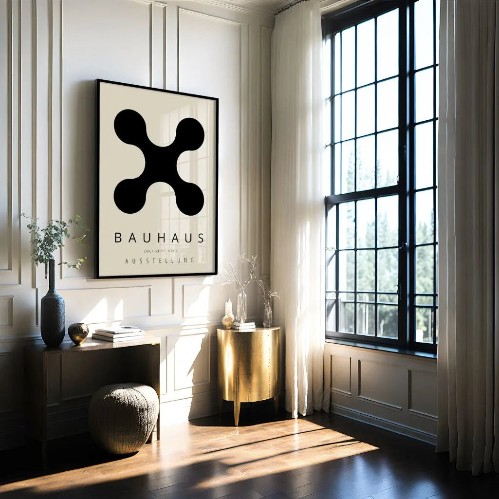Bauhaus Czarna Forma Plakat