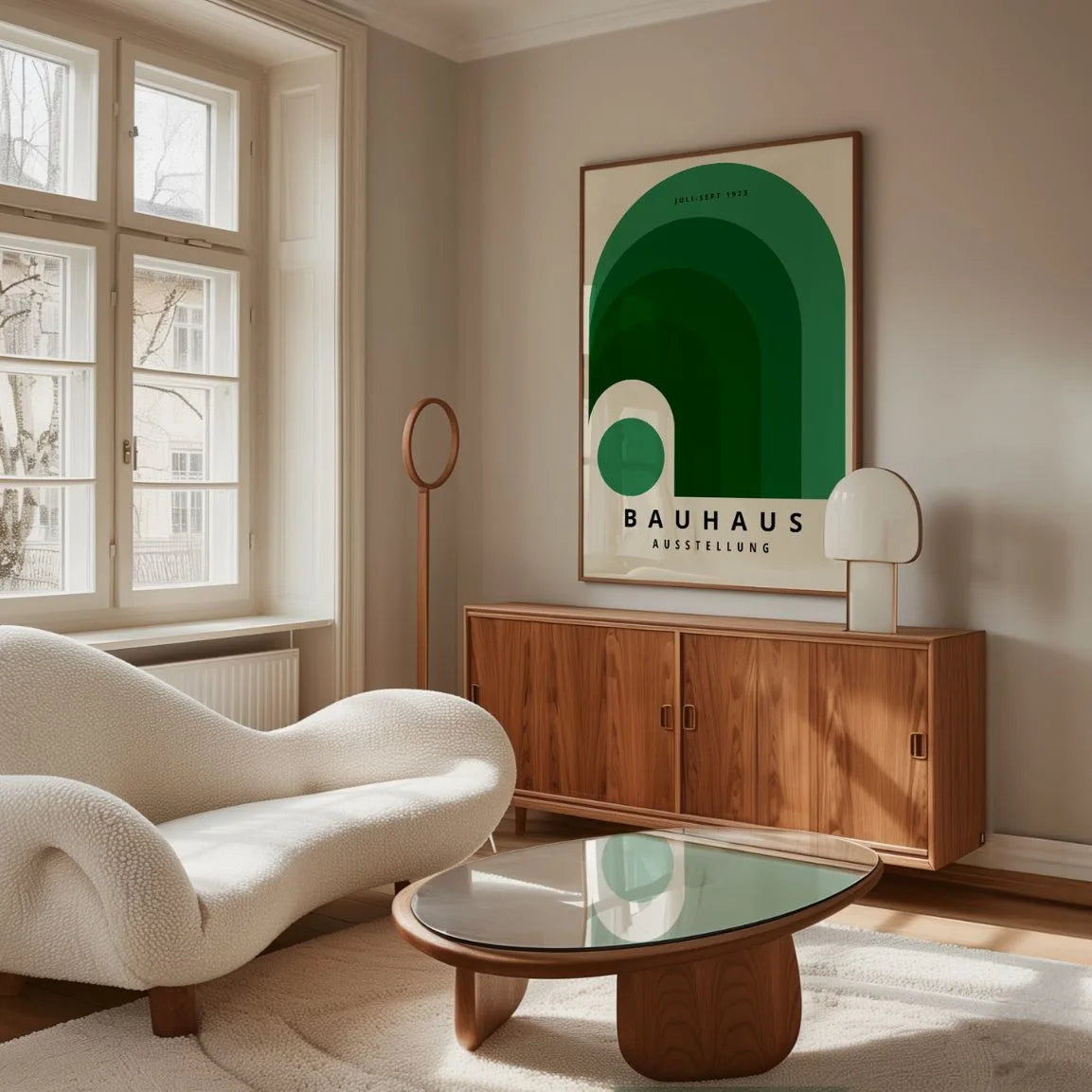 Plakat Bauhaus Zielona Tęcza