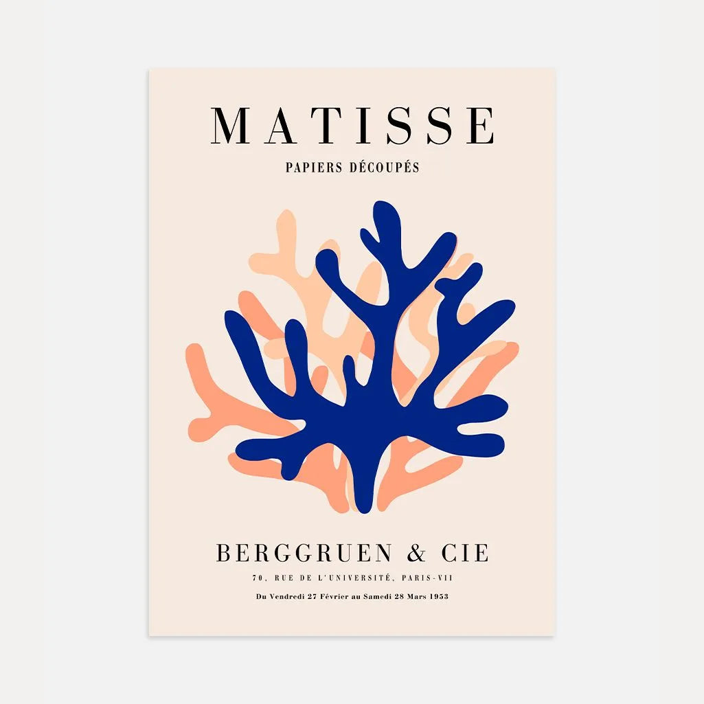 Matisse Niebieski Pomarańcz Plakat