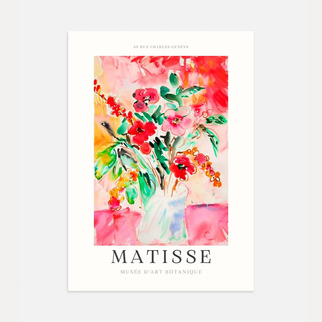 Matisse Czerwony Bukiet Plakat