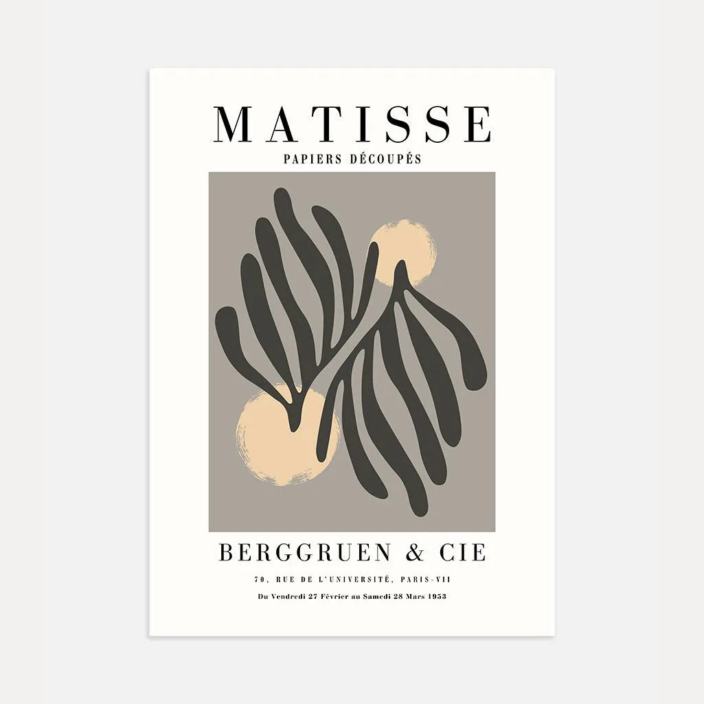 Plakat Matisse Szare Liście