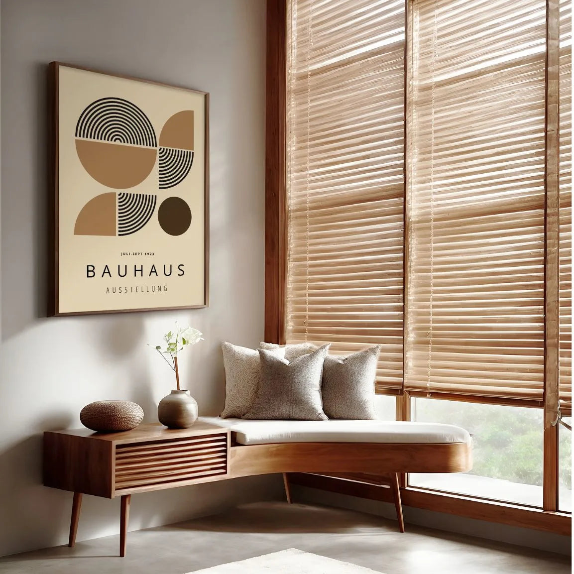 Bauhaus Geometryczne Połówki Plakat