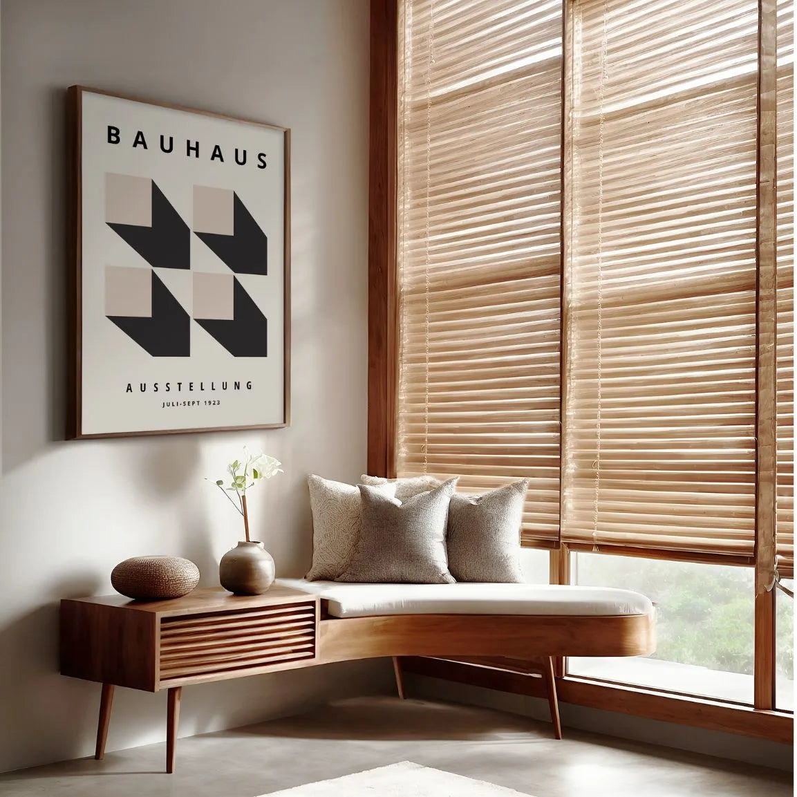 Plakat Bauhaus Efekt 3D Geometria