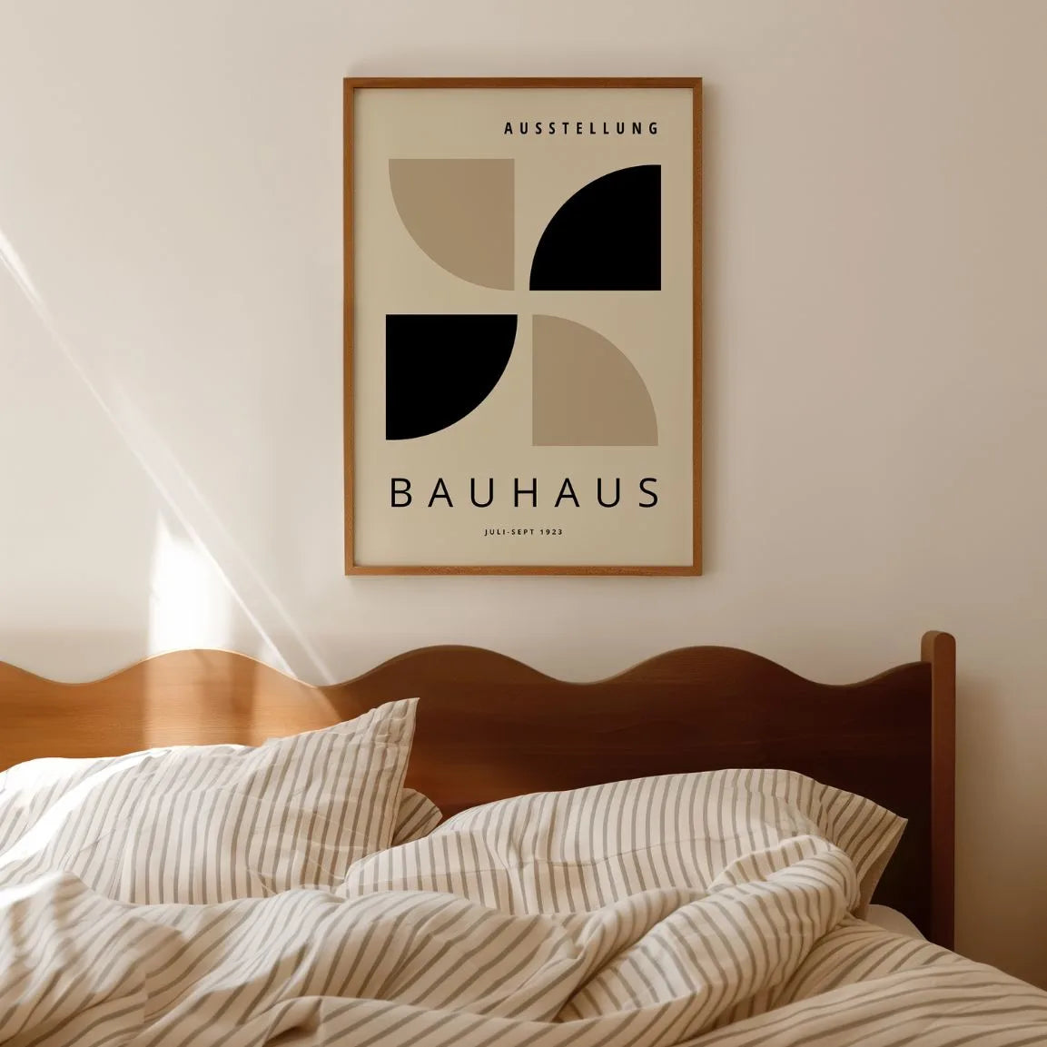 Bauhaus Czerń Beż Plakat