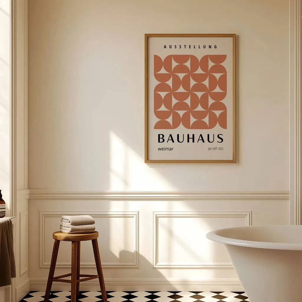 Bauhaus Ceglany Rytm Plakat
