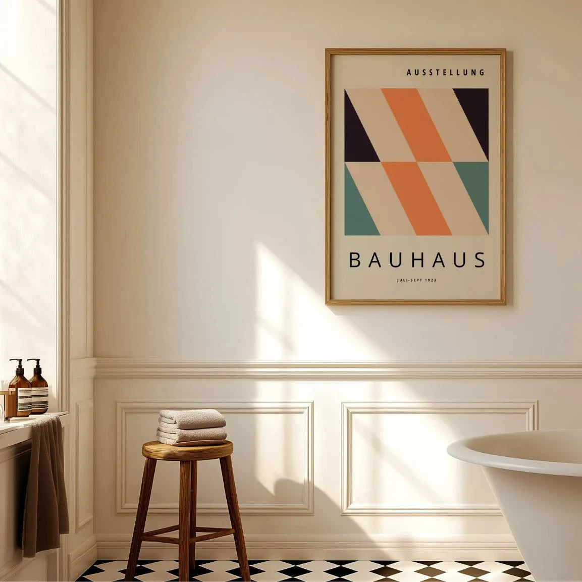 Bauhaus Ukośne Pasy Plakat