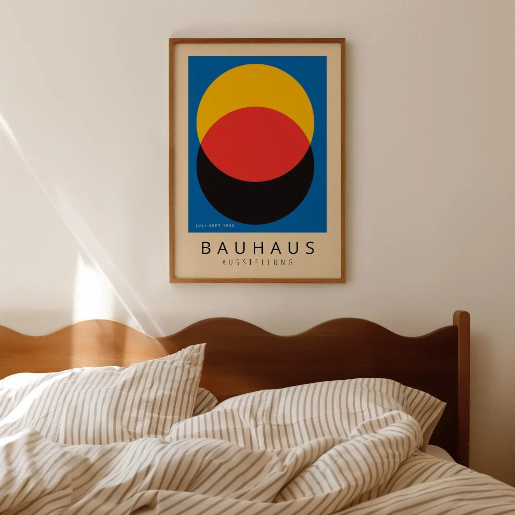 Bauhaus Niebieski Kontrast Plakat