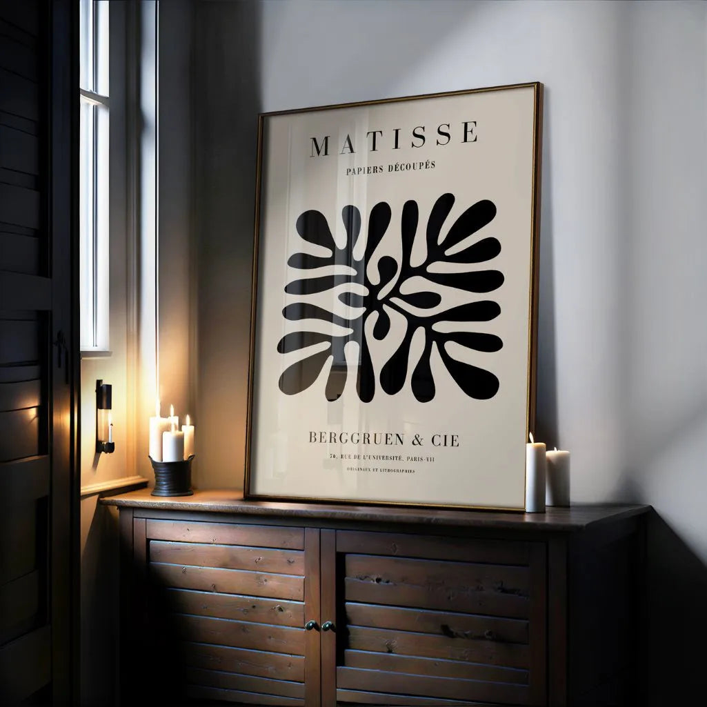 Henri Matisse – Minimalistyczny Plakat Beż i Czerń