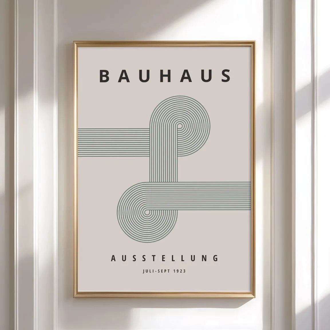 Bauhaus Przecięcie Zielonych Linii Plakat