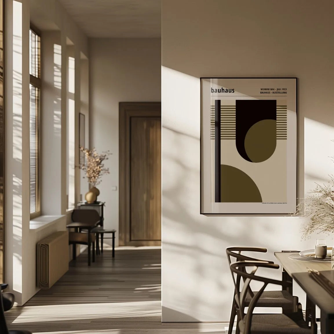 Bauhaus Geometryczny Rytm Plakat