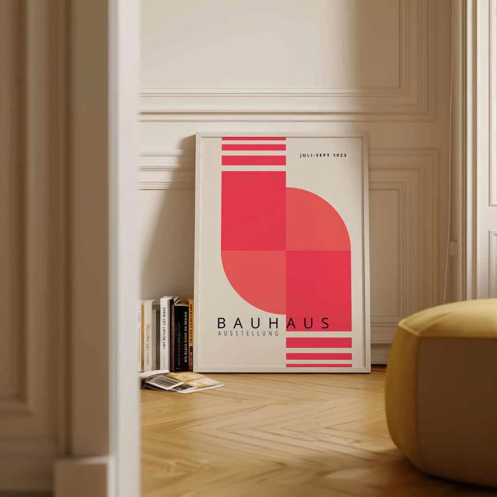 Bauhaus Różowy Rytm Plakat