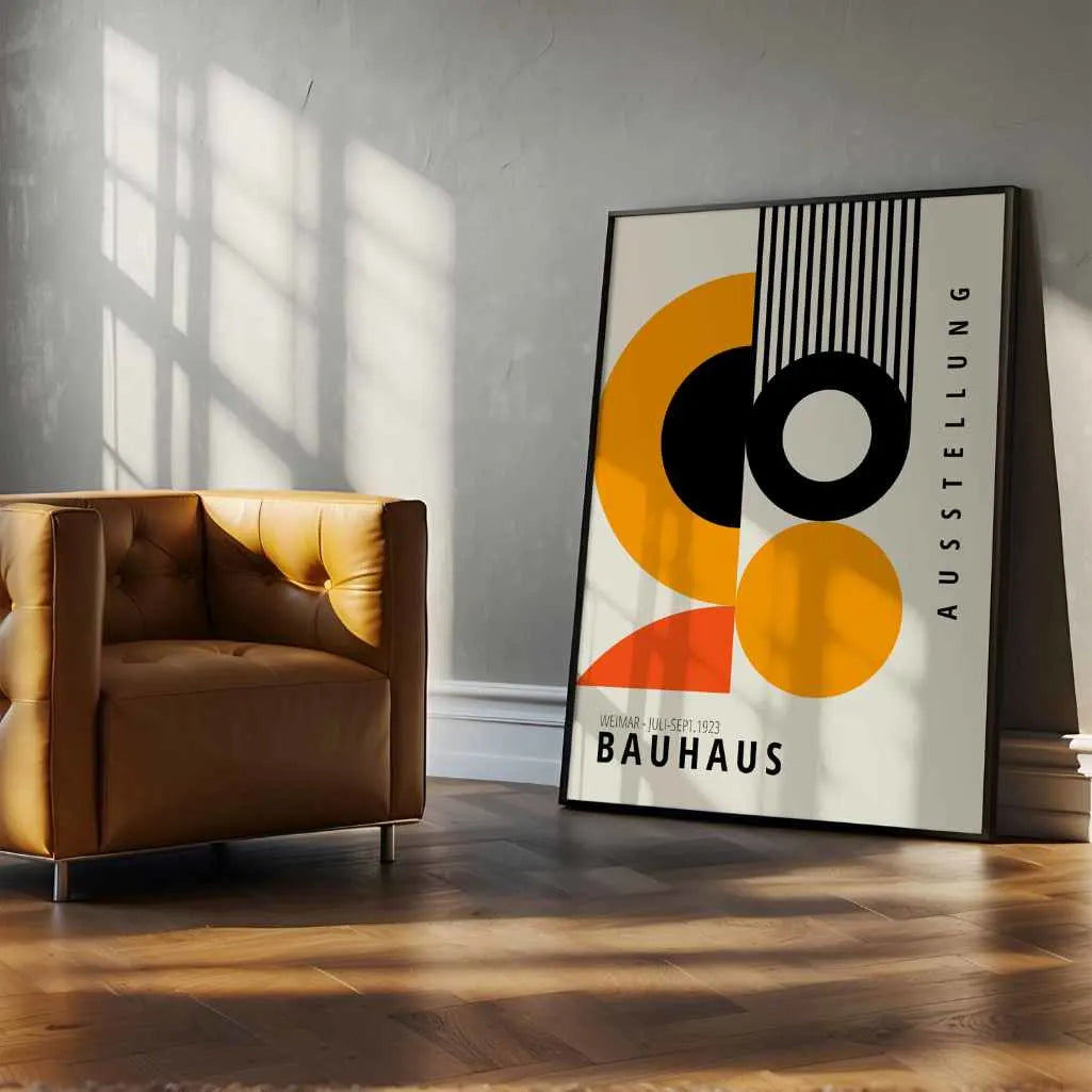 Plakat Bauhaus Pomarańczowe Formy