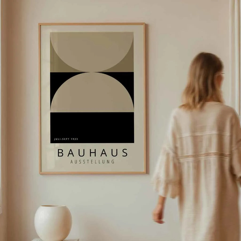 Bauhaus Beż Równowaga Plakat