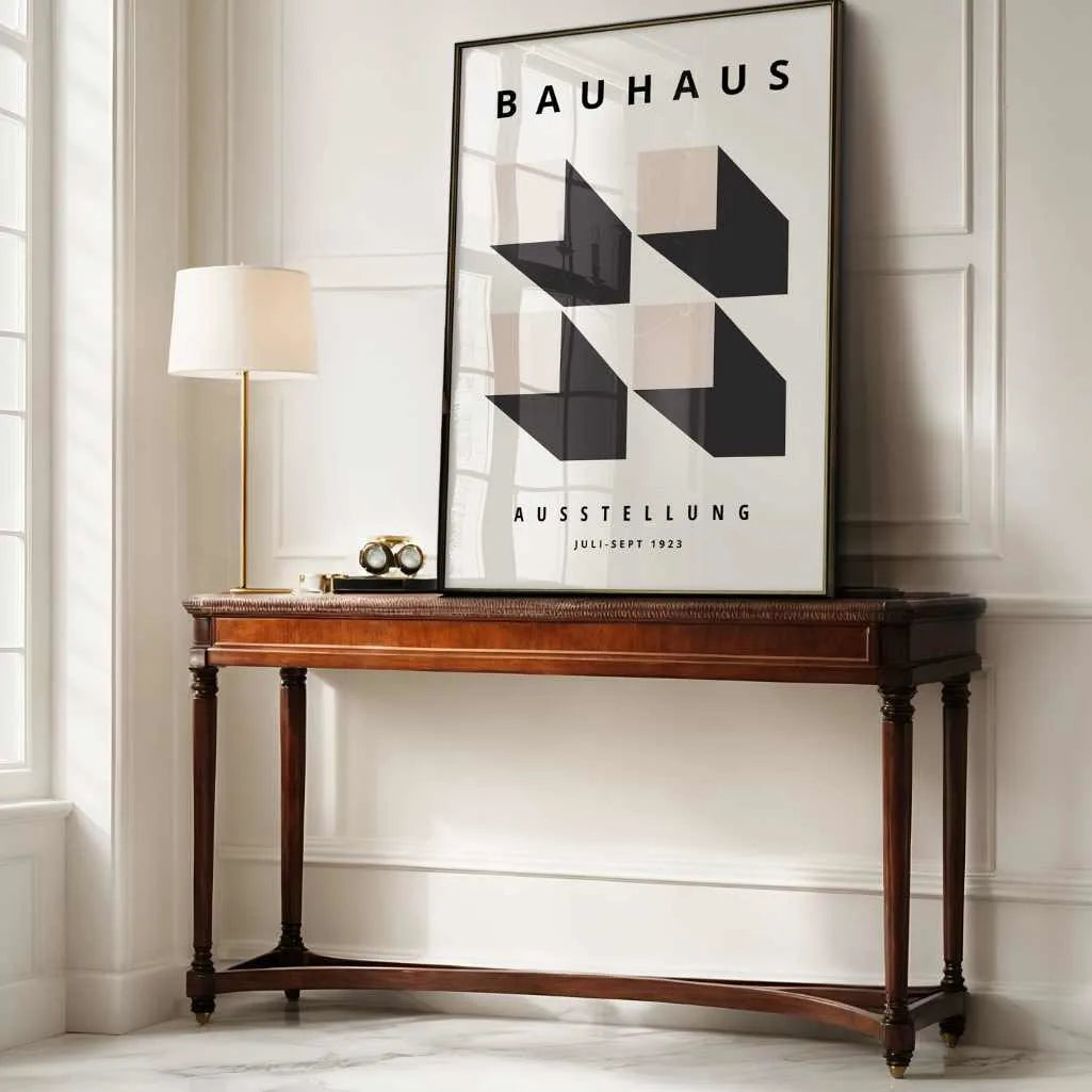 Plakat Bauhaus Efekt 3D Geometria