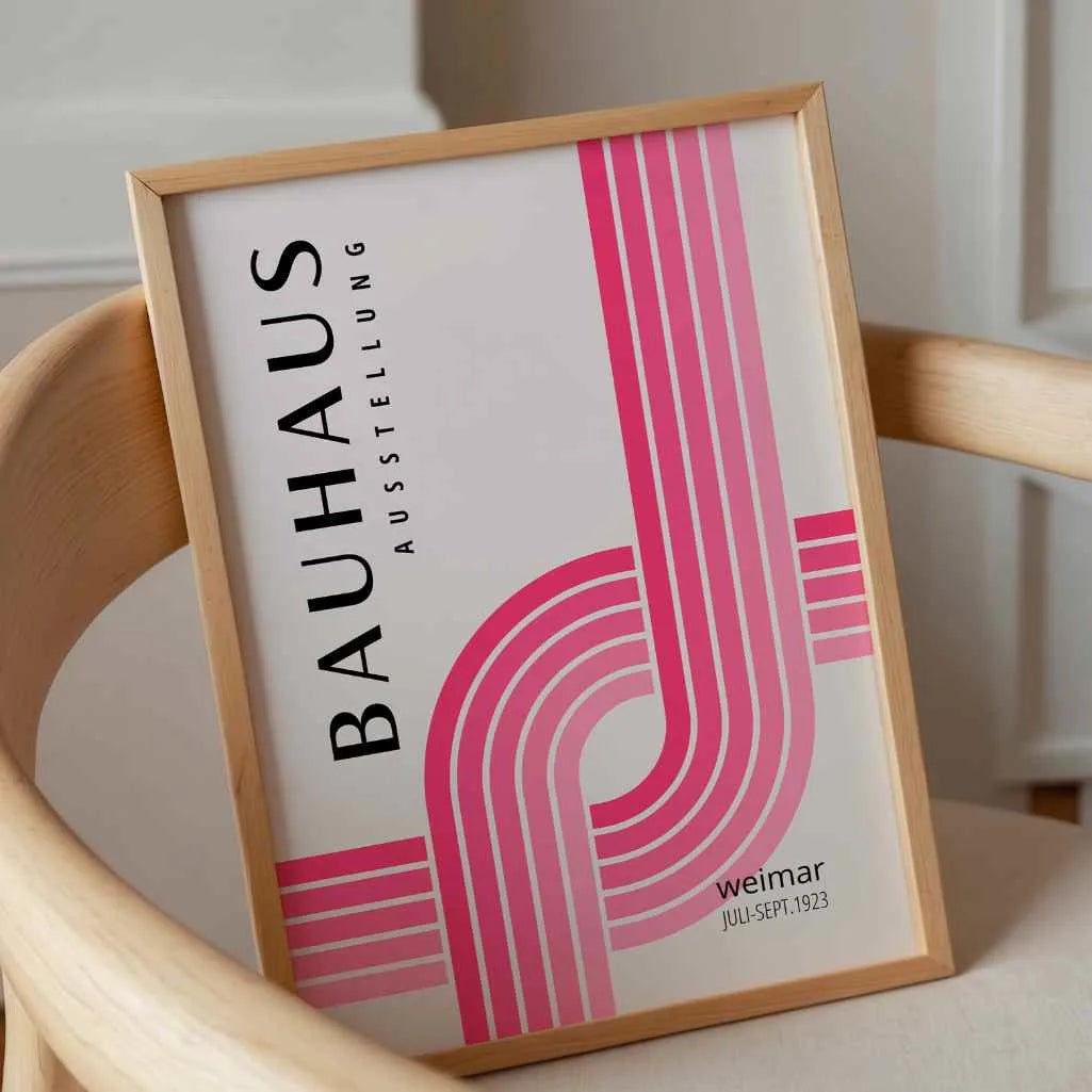 Bauhaus Przecinające Się Linie Plakat