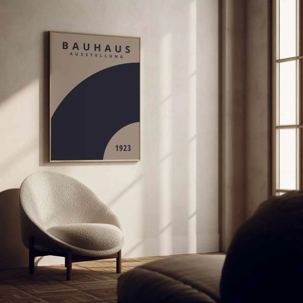 Plakat Bauhaus Niebieska Rotacja