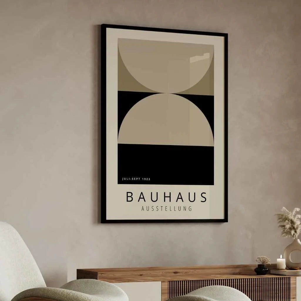 Bauhaus Beż Równowaga Plakat