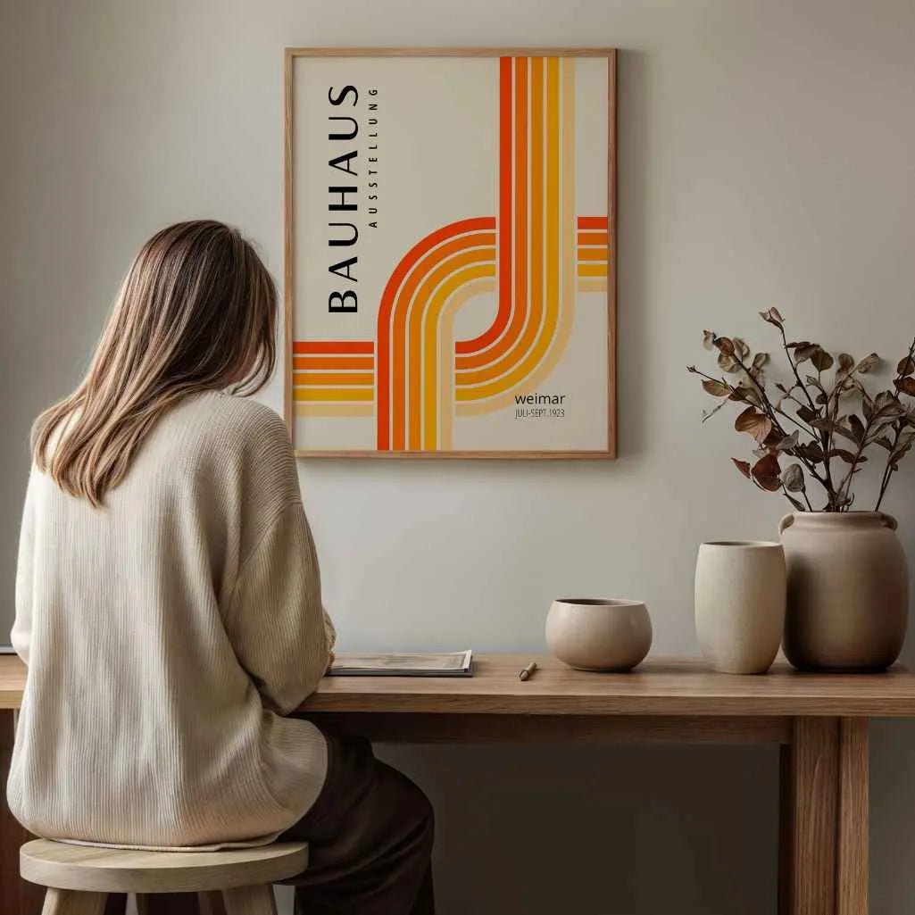 Bauhaus Dynamiczna Linia Plakat