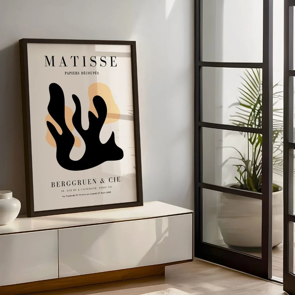 Henri Matisse Forma Czerń Pomarańcz Plakat