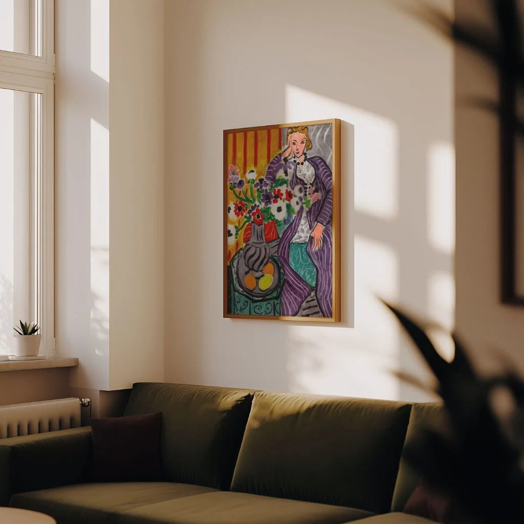 Henri Matisse Plakat – Fioletowy szlafrok i anemony, 1937