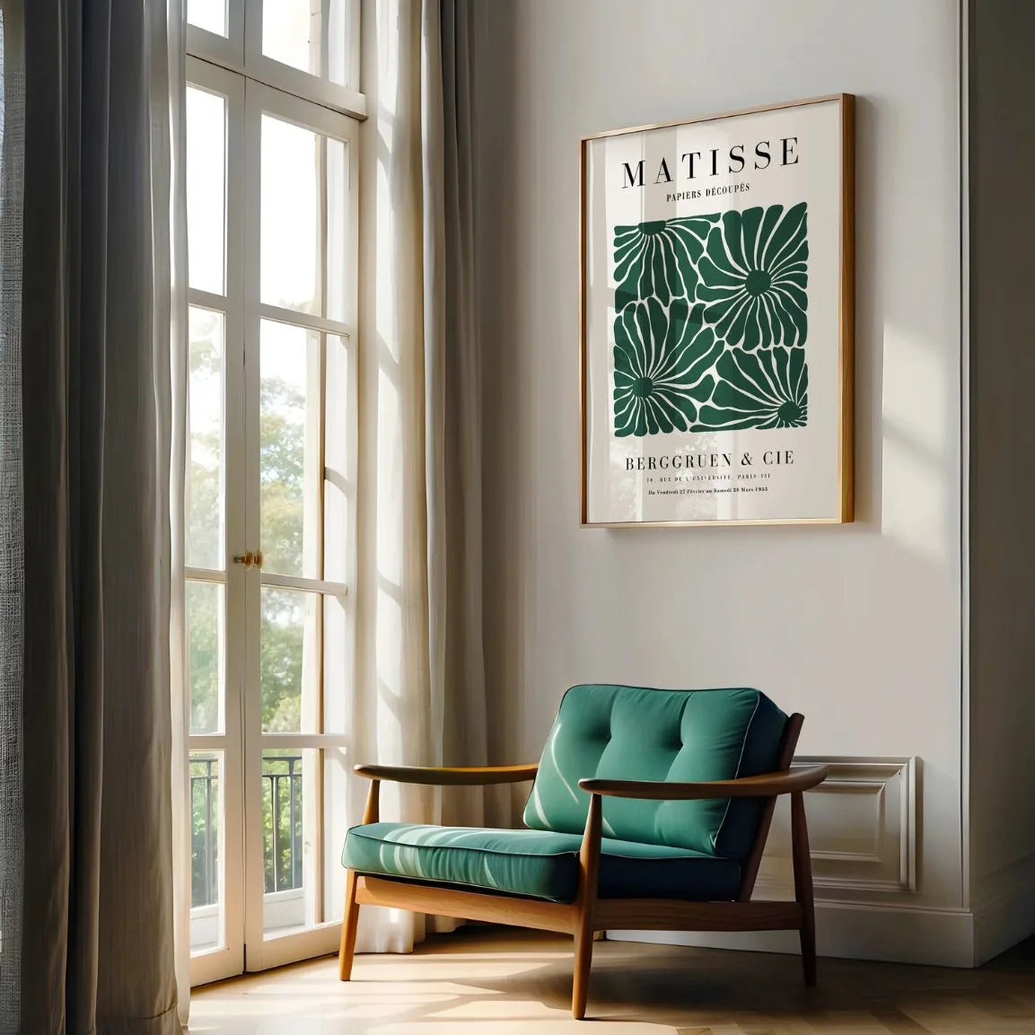 Matisse Zielone Kwiaty Plakat