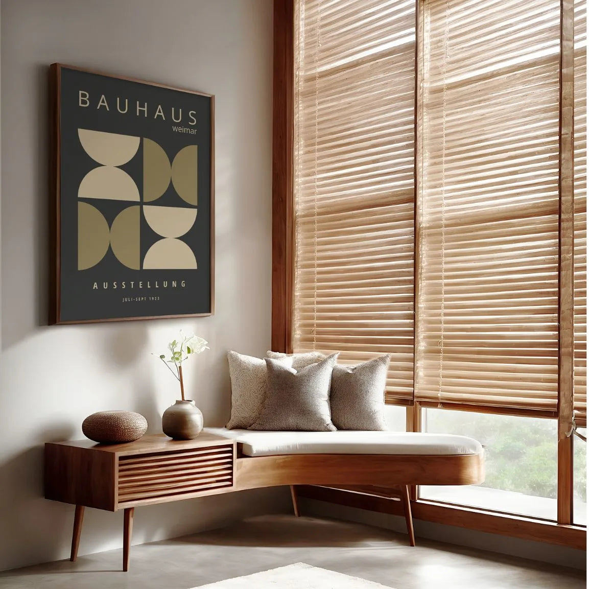 Bauhaus Plakat - na Ciemnym Tle 