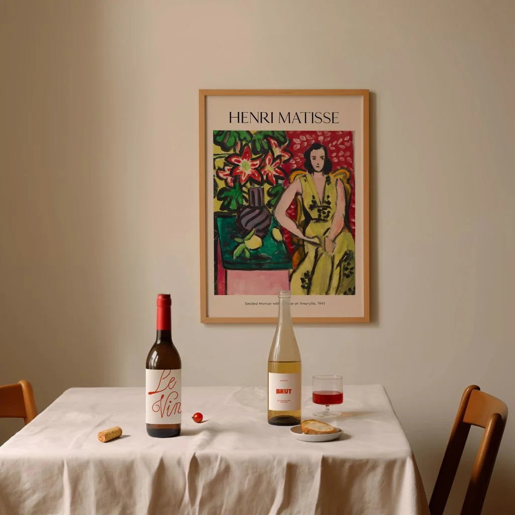 Henri Matisse Plakat – Siedząca kobieta z wazonem amarylisów, 1941