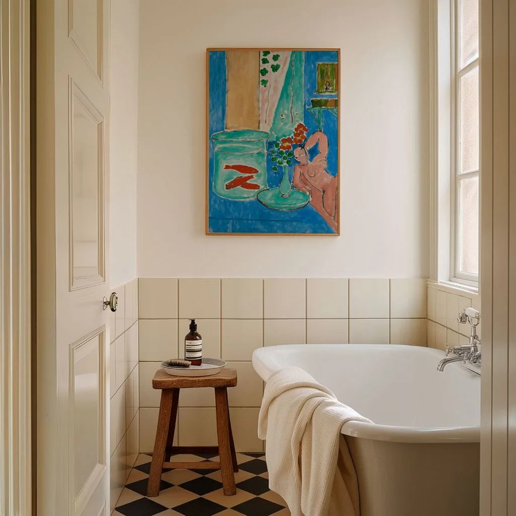 Henri Matisse Plakat – Złote rybki i rzeźba, 1912 (Pełna okładka)