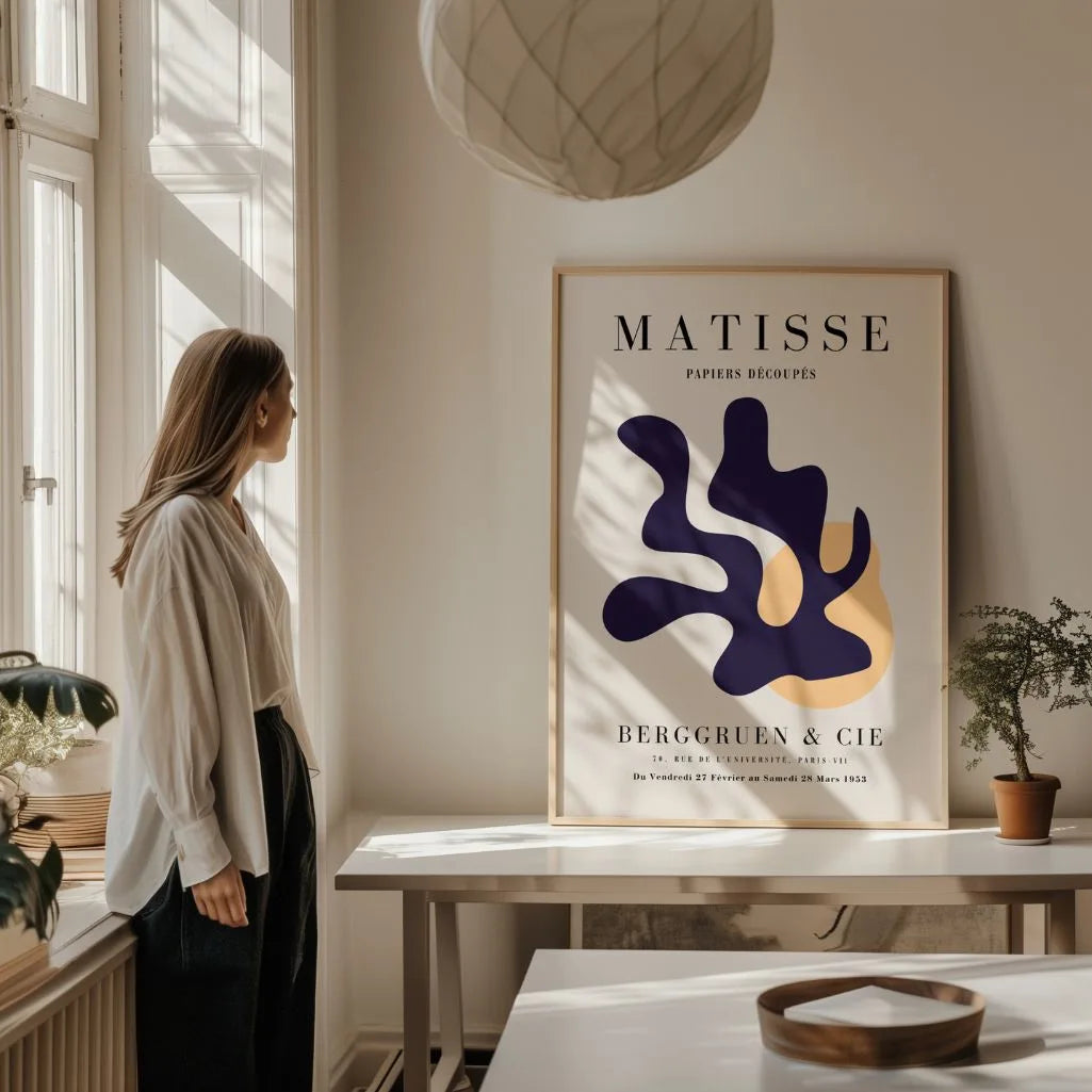 Henri Matisse Abstrakcyjna Forma Granat Plakat
