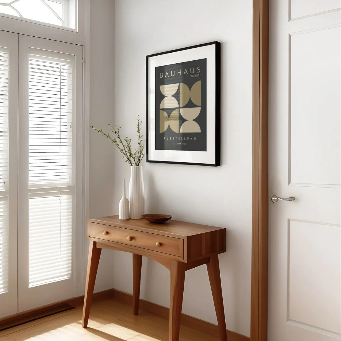 Bauhaus Plakat - na Ciemnym Tle 