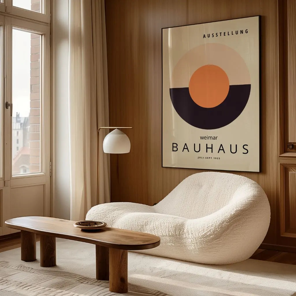 Bauhaus Okrągła Harmonia Plakat