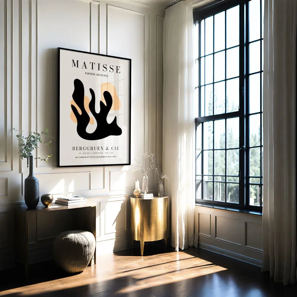 Henri Matisse Forma Czerń Pomarańcz Plakat