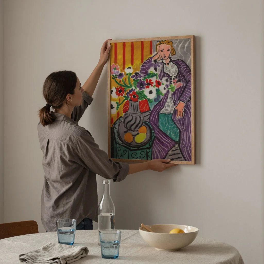 Henri Matisse Plakat – Fioletowy szlafrok i anemony, 1937