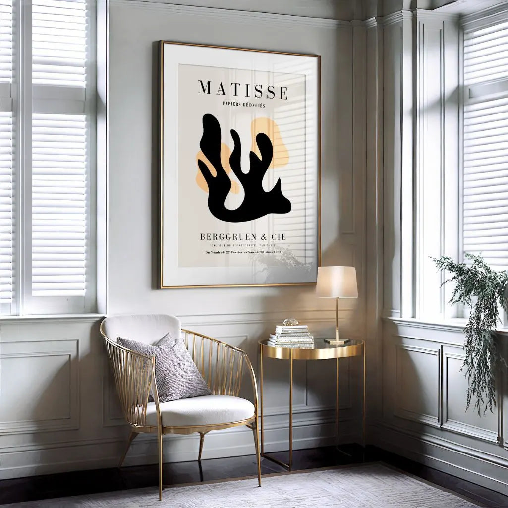 Henri Matisse Forma Czerń Pomarańcz Plakat