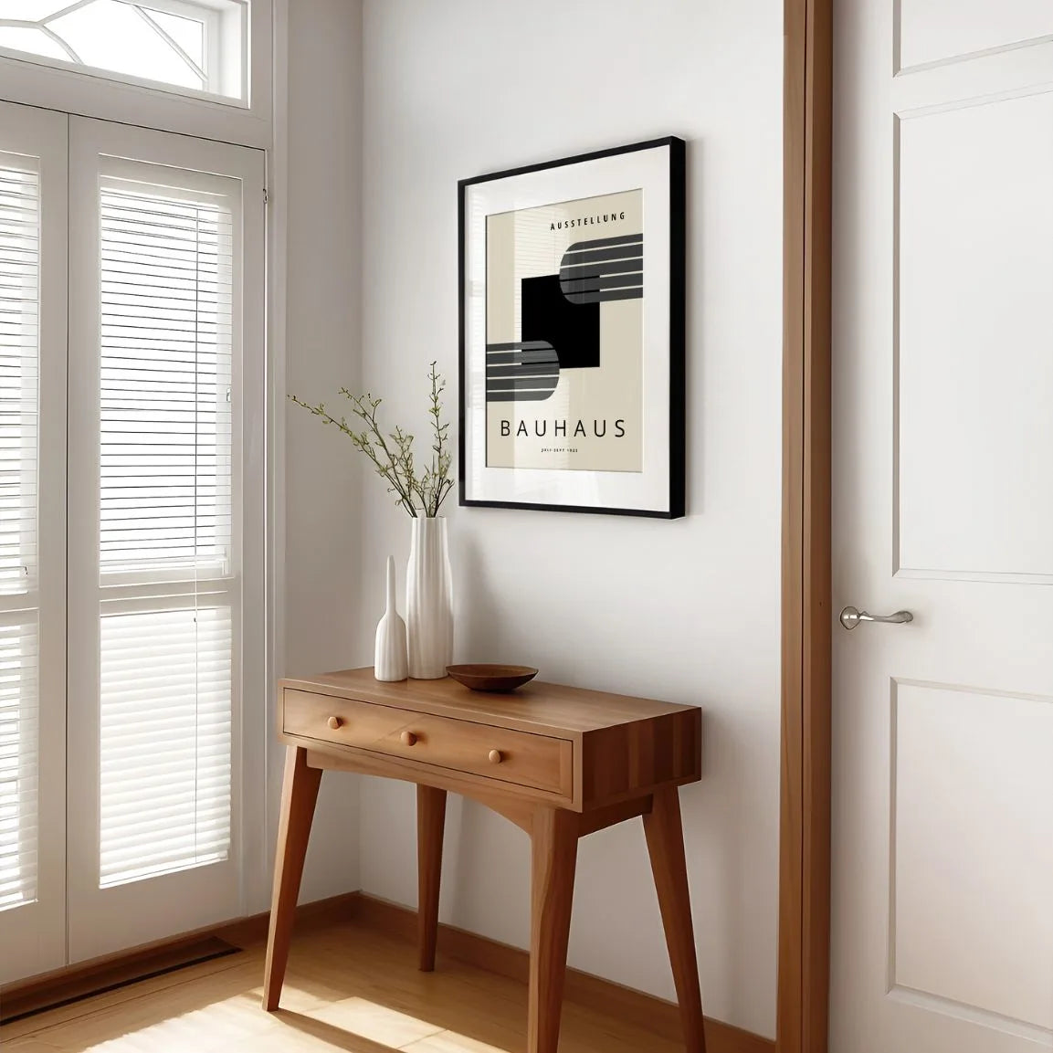 Bauhaus Czarny Kwadrat Plakat