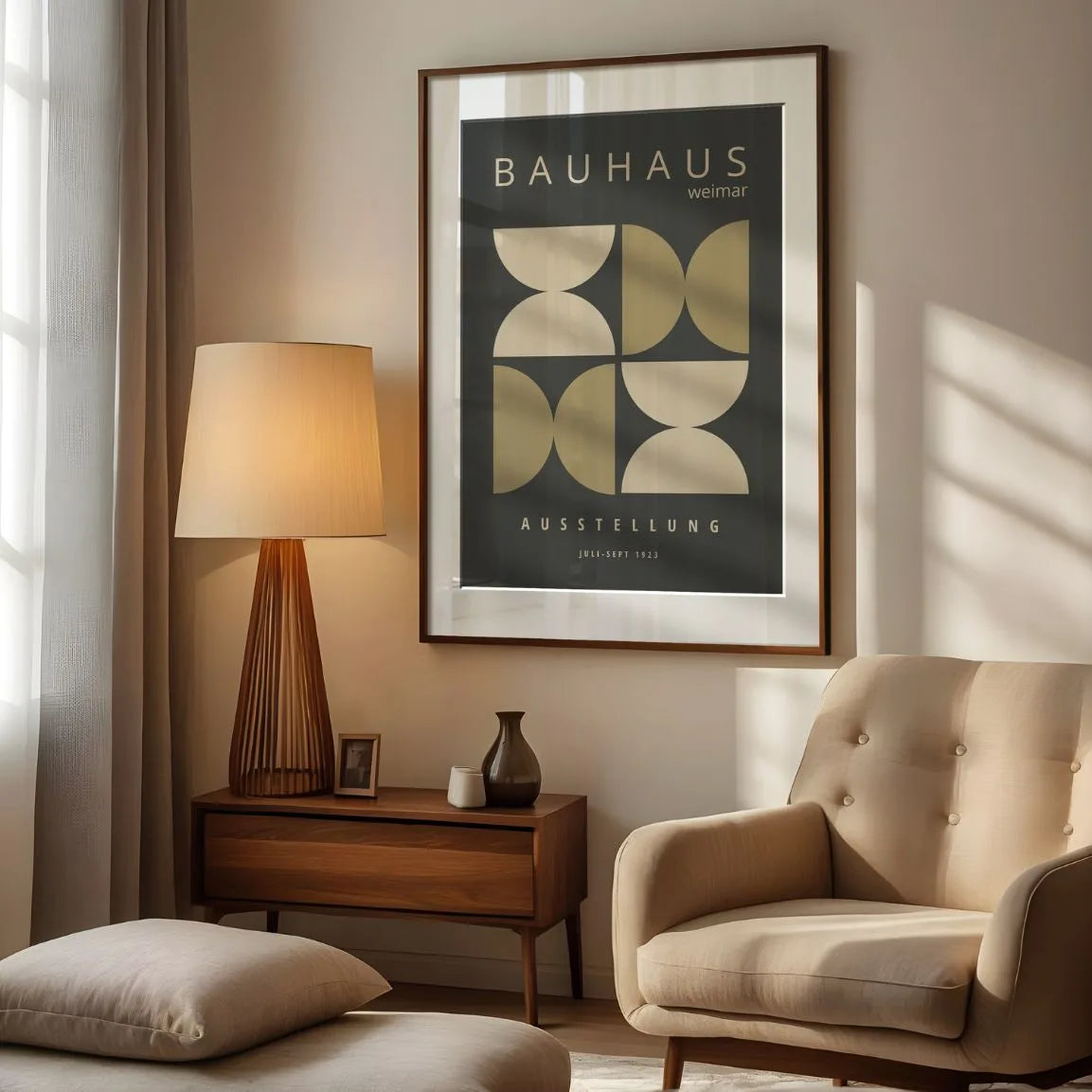 Bauhaus Plakat - na Ciemnym Tle 