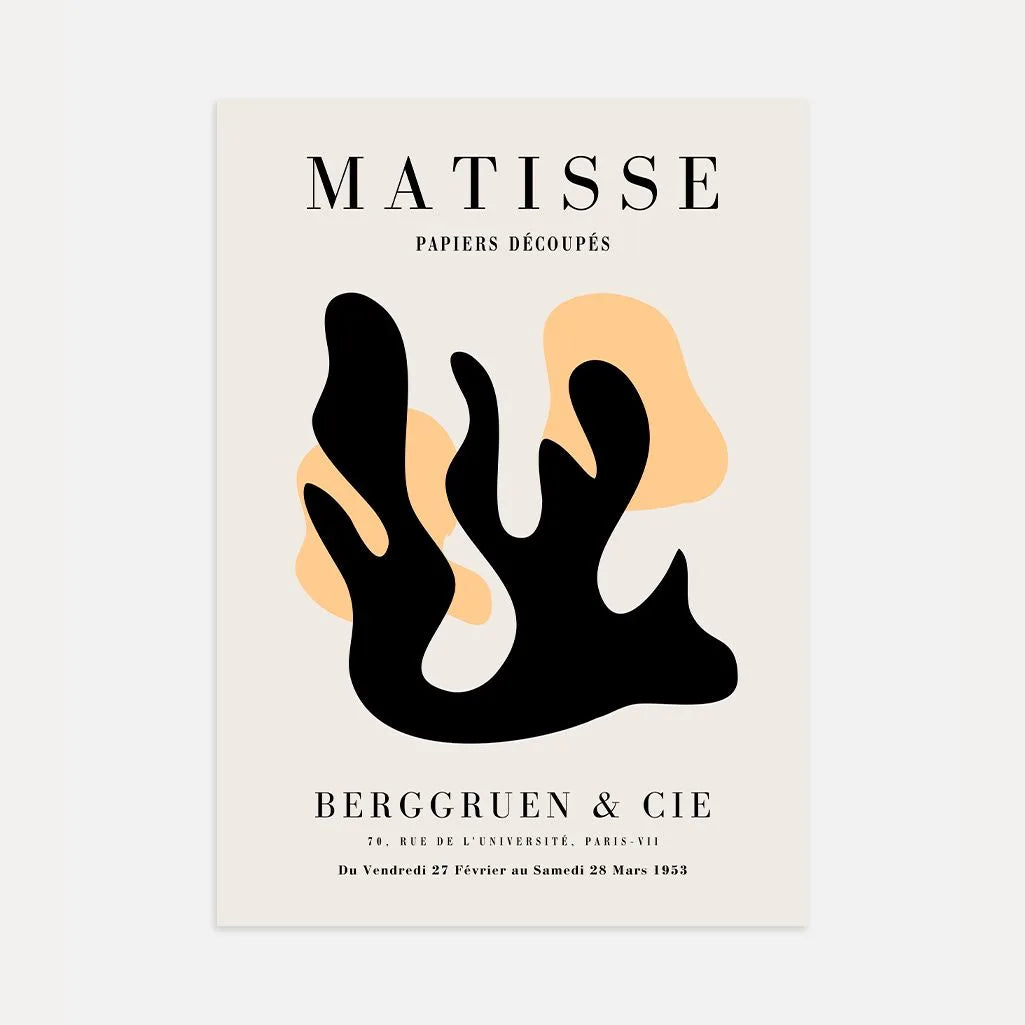 Henri Matisse Forma Czerń Pomarańcz Plakat