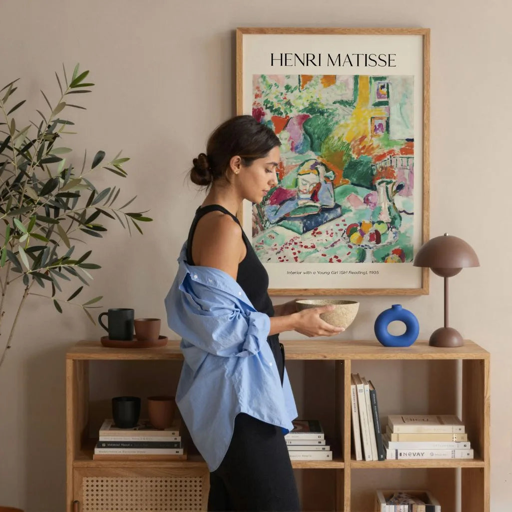 Henri Matisse Plakat – Dziewczyna czytająca we wnętrzu, 1905