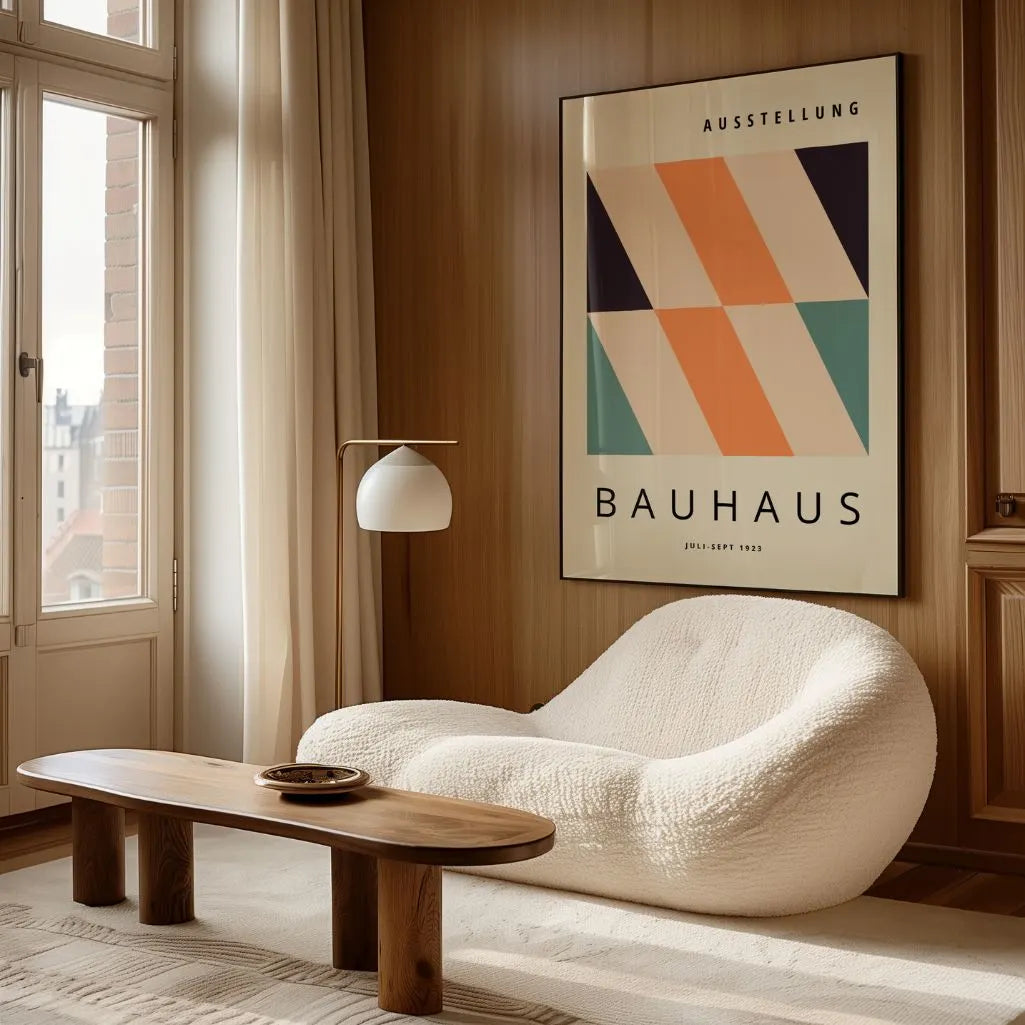 Bauhaus Ukośne Pasy Plakat