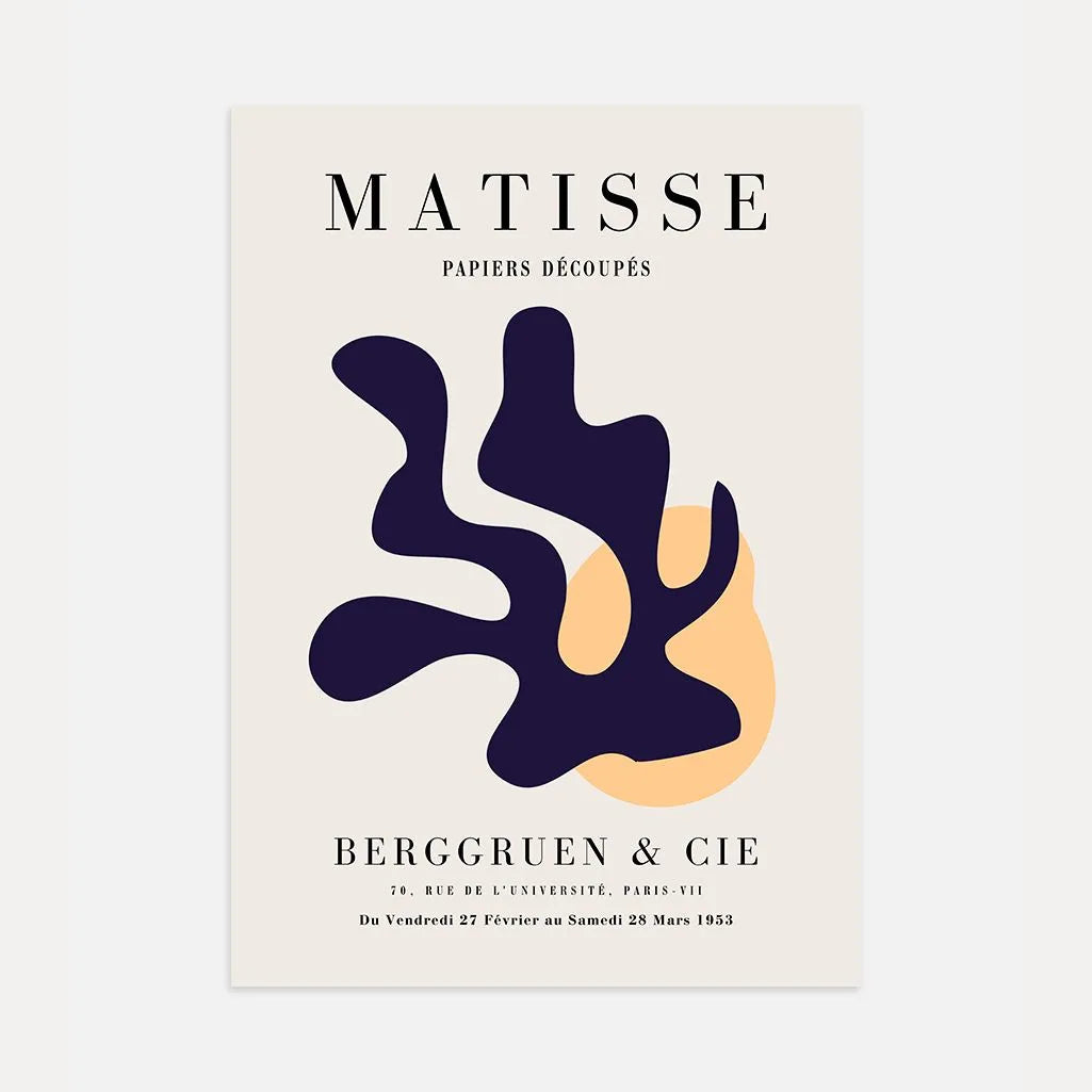 Henri Matisse Abstrakcyjna Forma Granat Plakat