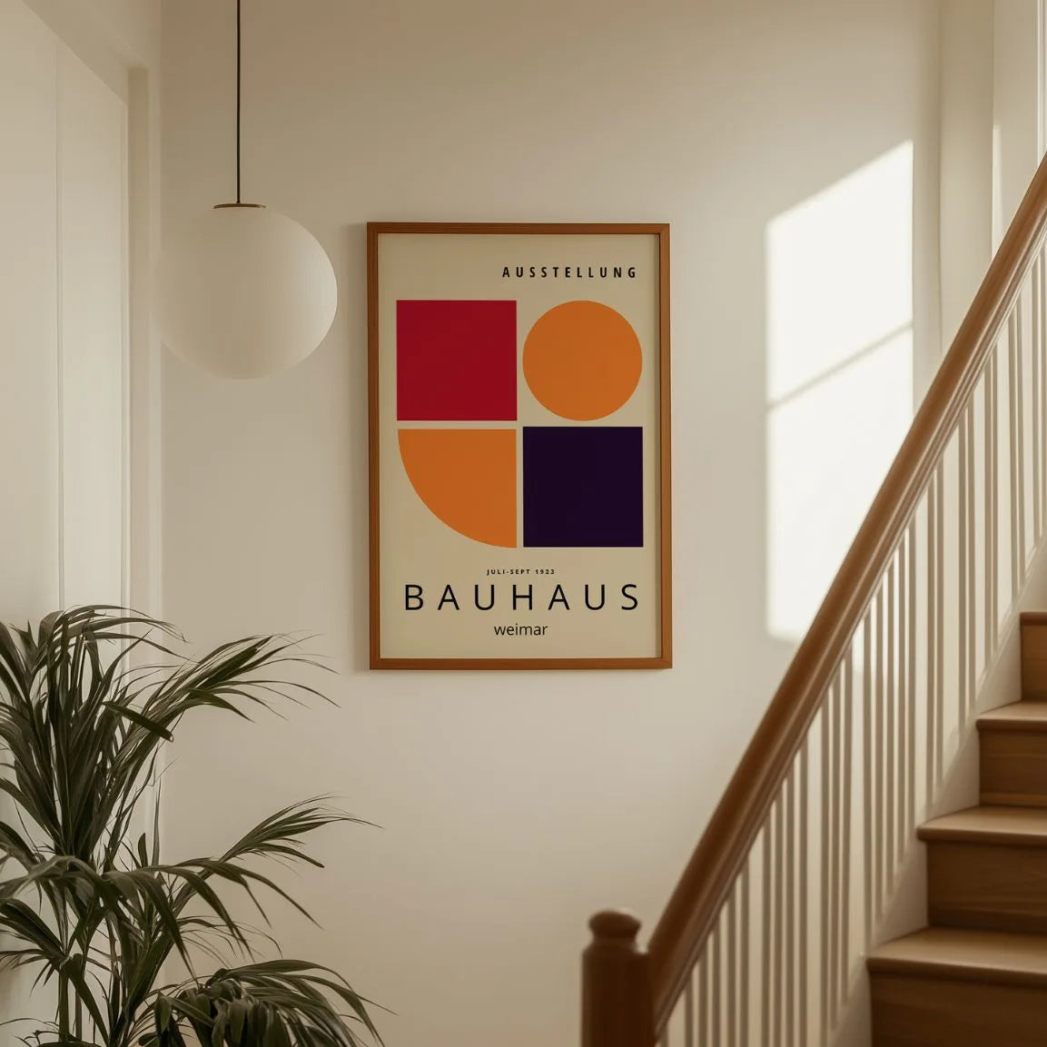 Bauhaus Czerwony Akcent Plakat