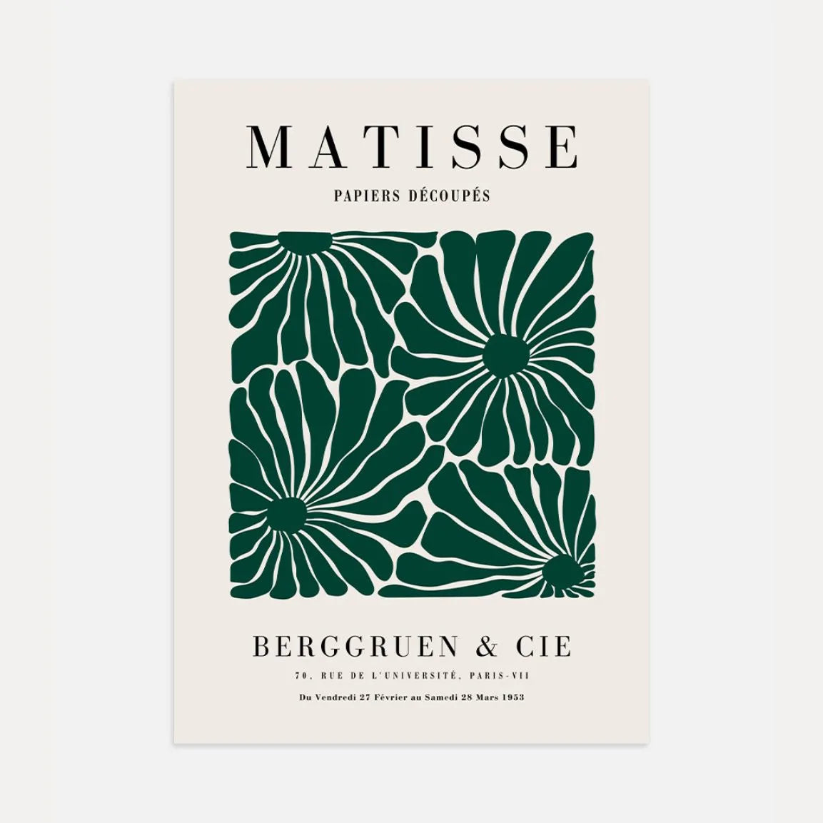 Matisse Zielone Kwiaty Plakat