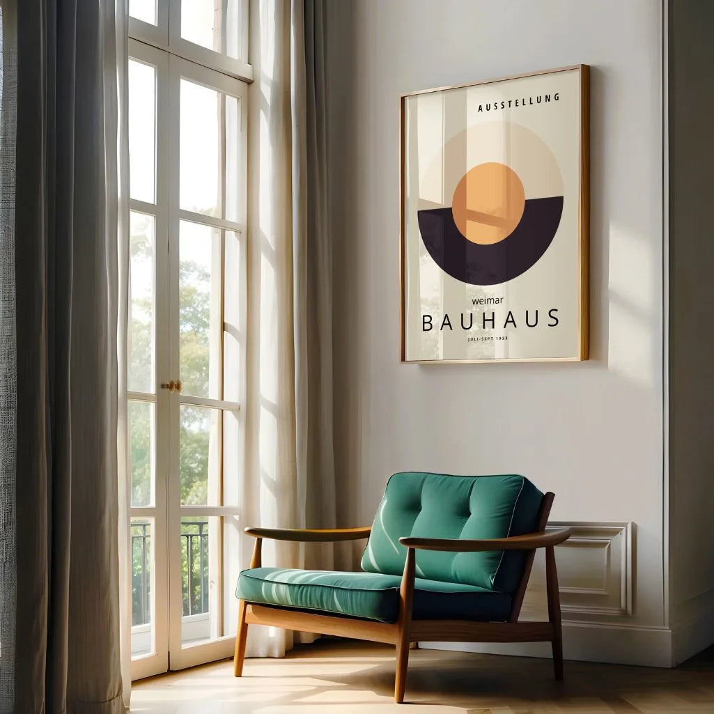 Bauhaus Okrągła Harmonia Plakat