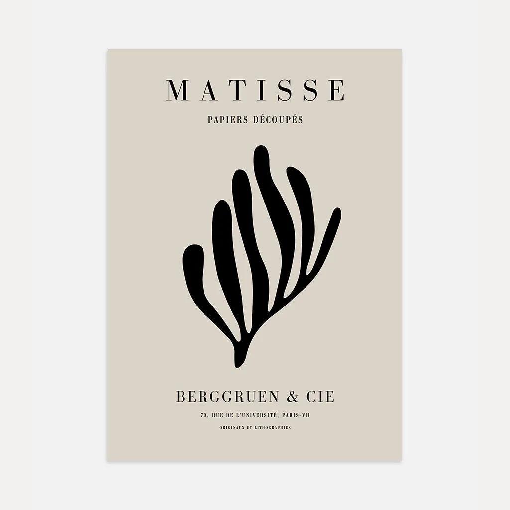 Henri Matisse – Czarny Plakat Koralowy